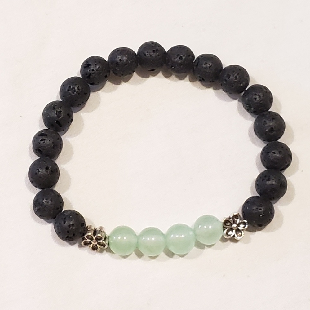 Jade and Lava Stone Diffuser Bracelet